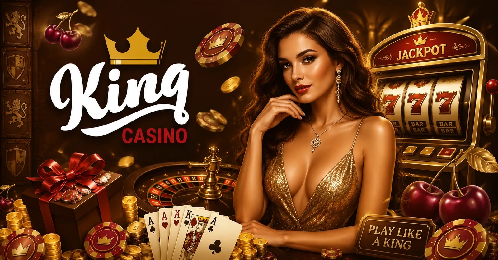 King Casino welcome banner for UK players